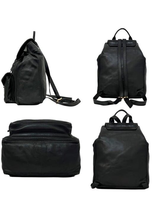 Bottega Veneta Backpack Black Intrecciato Leather main image 8